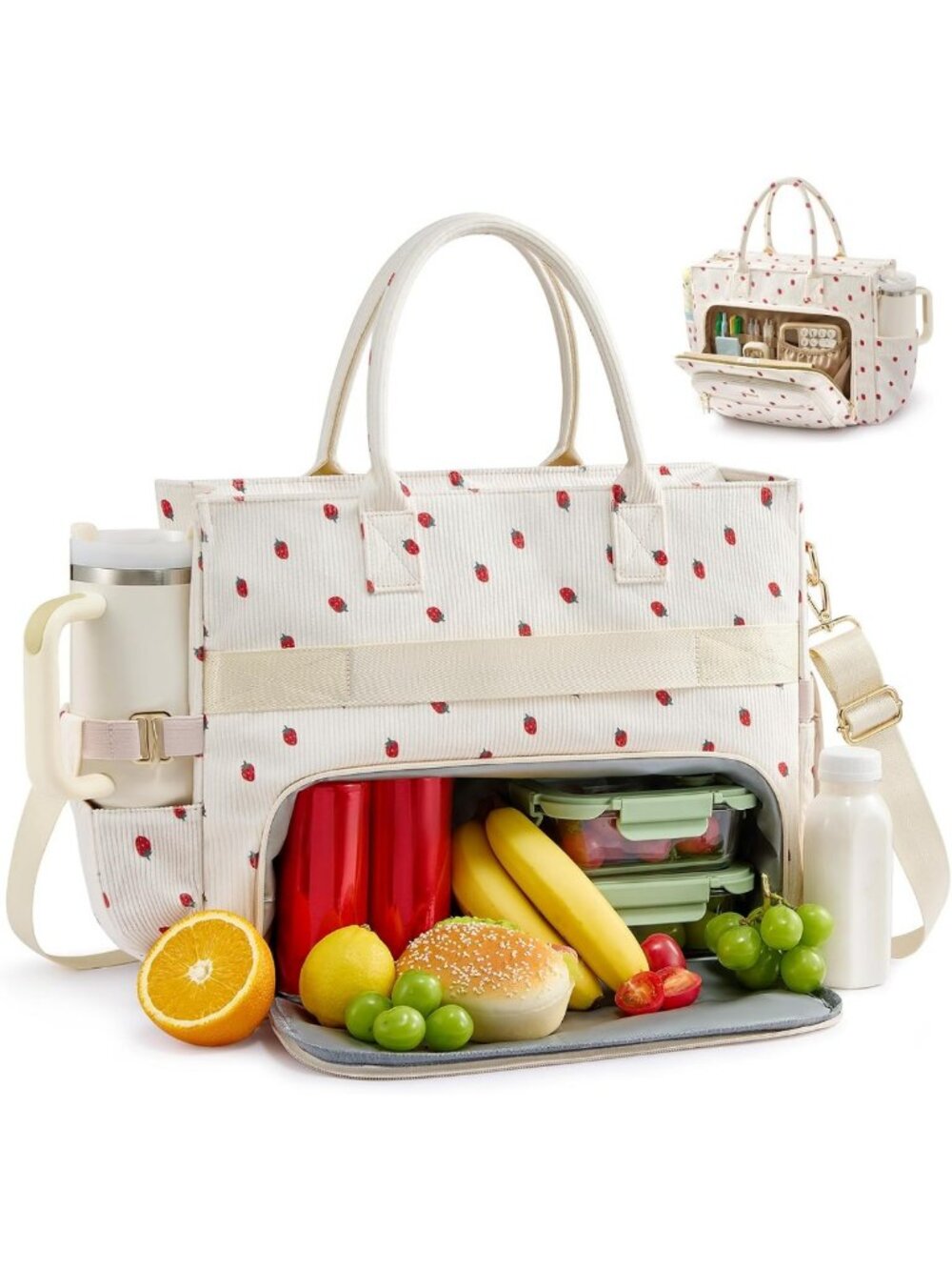 Stylish Women's Lunch Tote Bag | Versatile Work Laptop Bag with Lunch